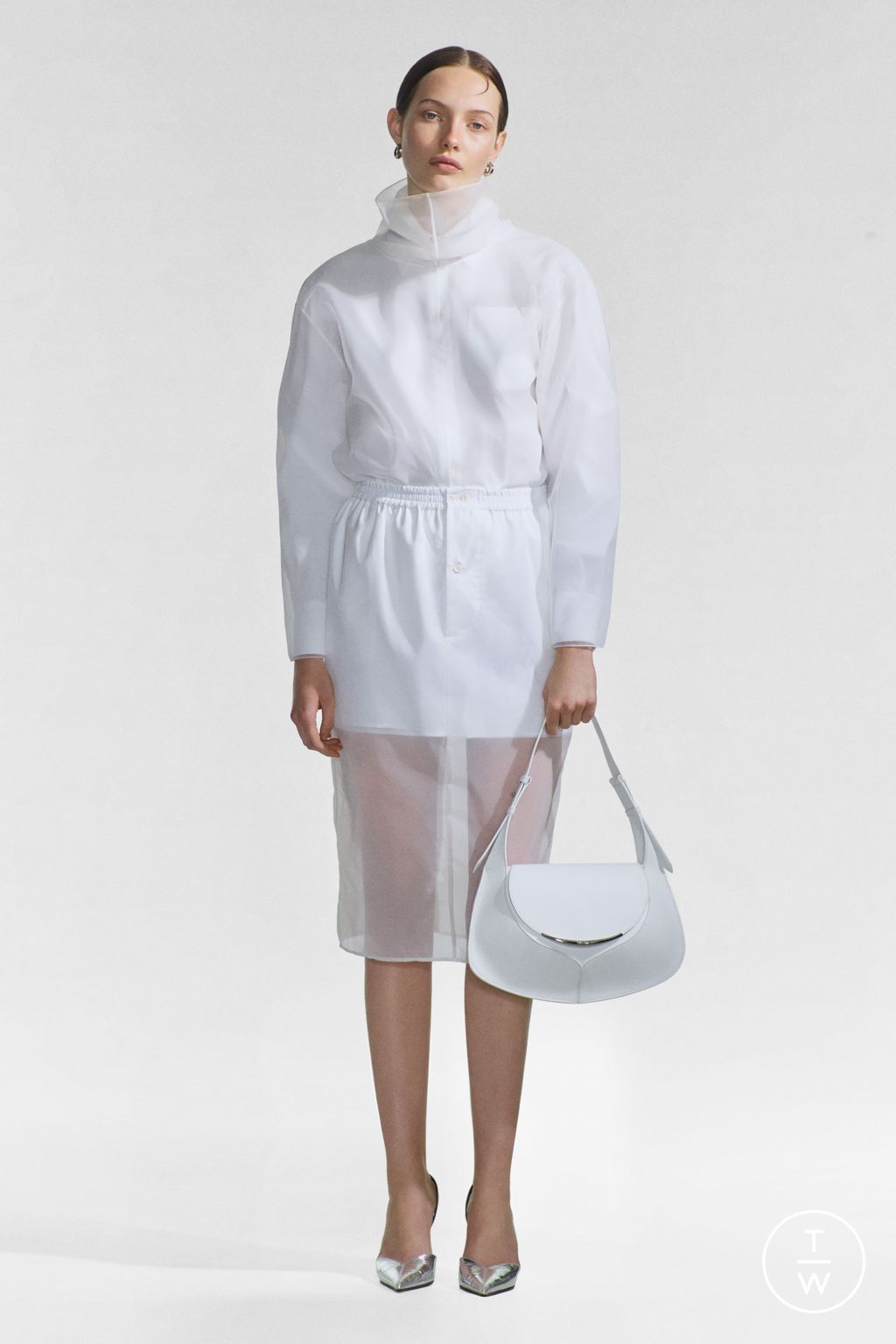 Fashion Week Milan Resort 2025 look 5 de la collection Del Core womenswear