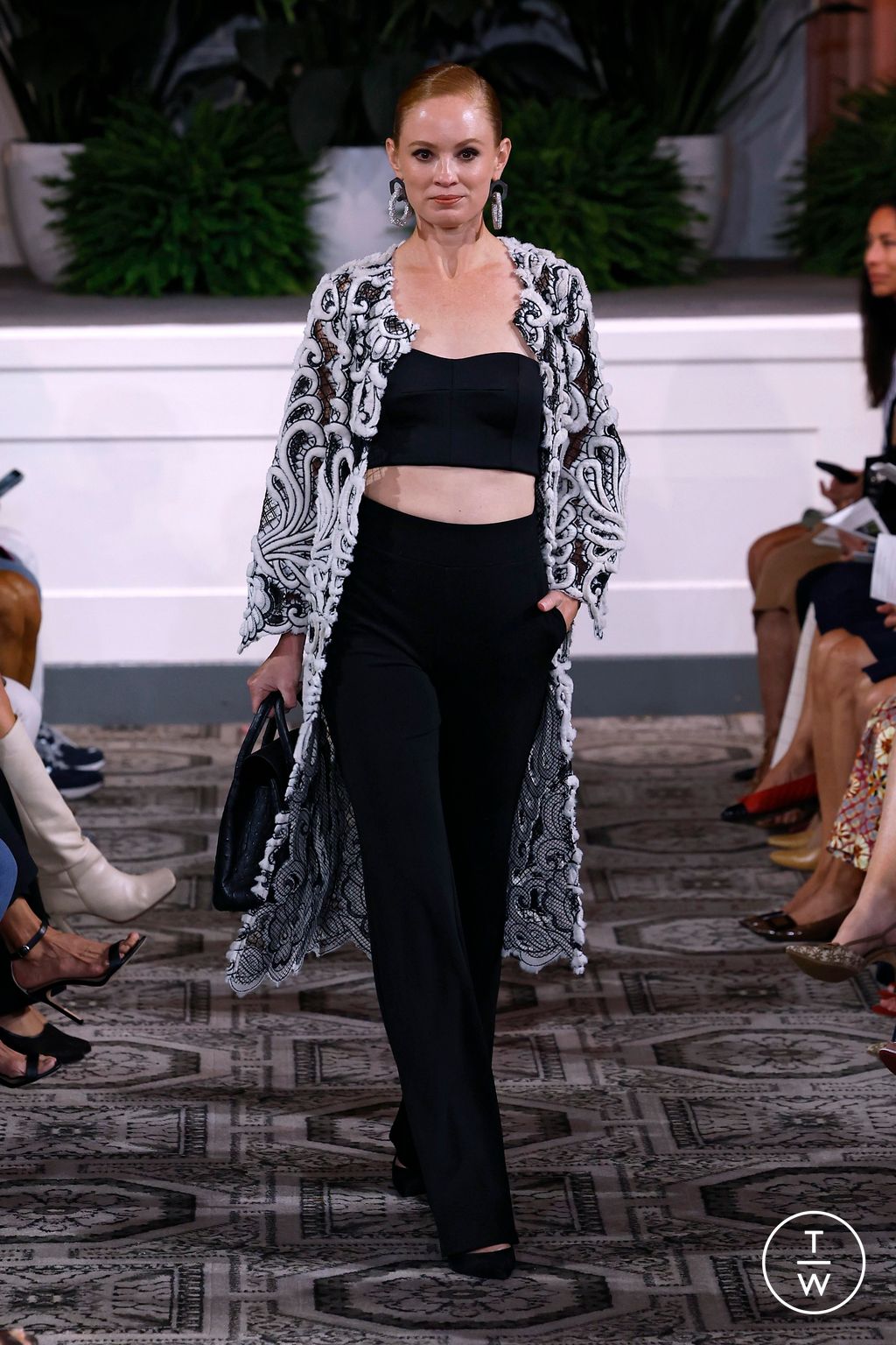 Fashion Week New York Spring/Summer 2025 look 13 from the Dennis Basso collection womenswear