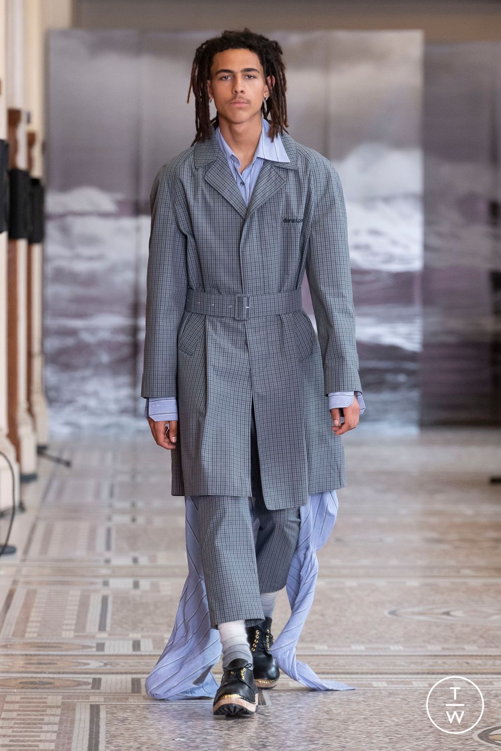 Fashion Week Paris Spring/Summer 2024 look 1 from the Denzil Patrick collection menswear