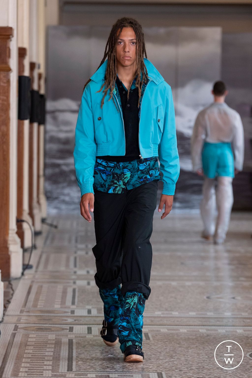 Fashion Week Paris Spring/Summer 2024 look 11 from the Denzil Patrick collection menswear