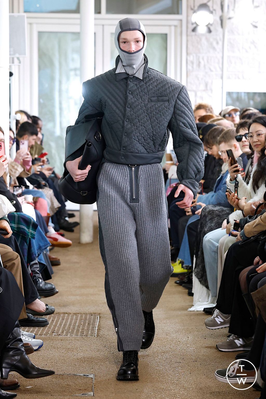 Fashion Week London Fall/Winter 2025 look 1 from the Denzil Patrick collection menswear