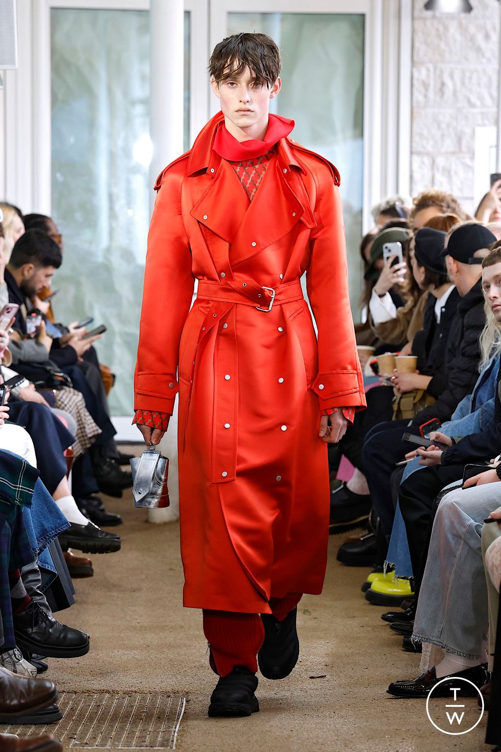 Fashion Week London Fall/Winter 2025 look 27 from the Denzil Patrick collection menswear