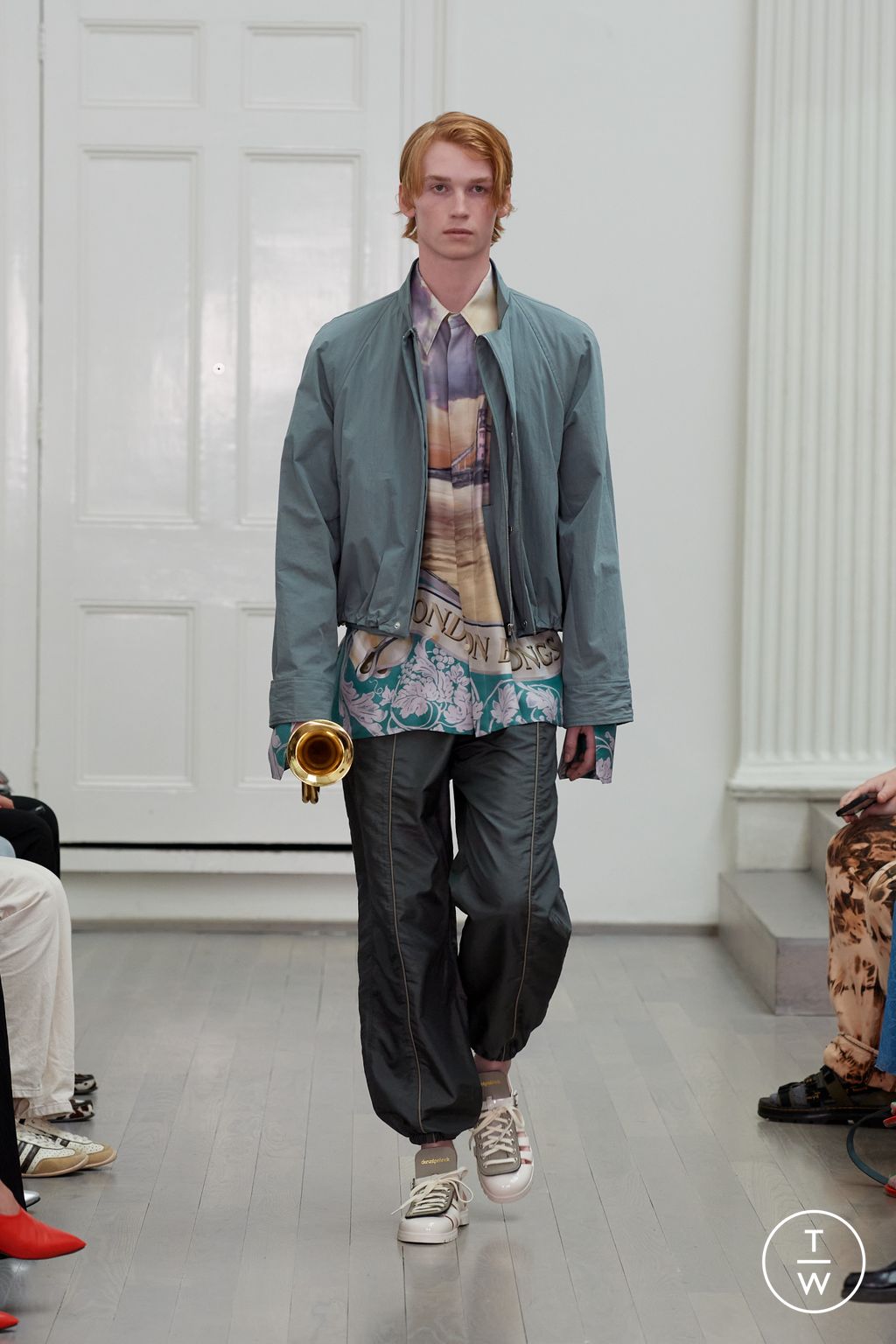 Fashion Week London Spring-Summer 2025 look 6 from the Denzil Patrick collection menswear