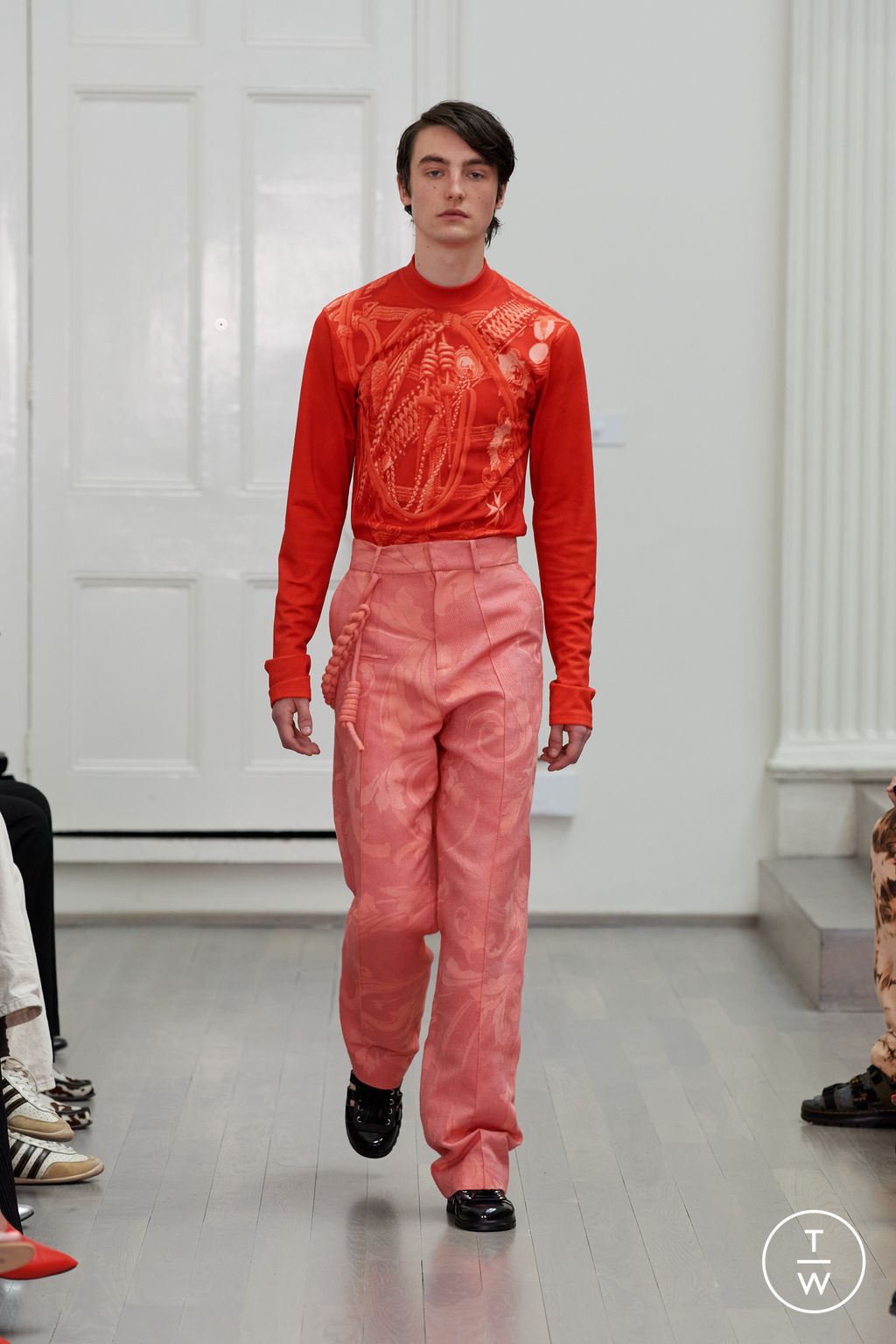Fashion Week London Spring-Summer 2025 look 12 from the Denzil Patrick collection menswear