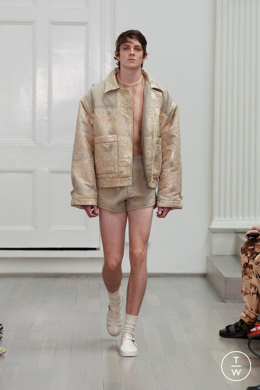 Fashion Week London Spring-Summer 2025 look 16 from the Denzil Patrick collection menswear