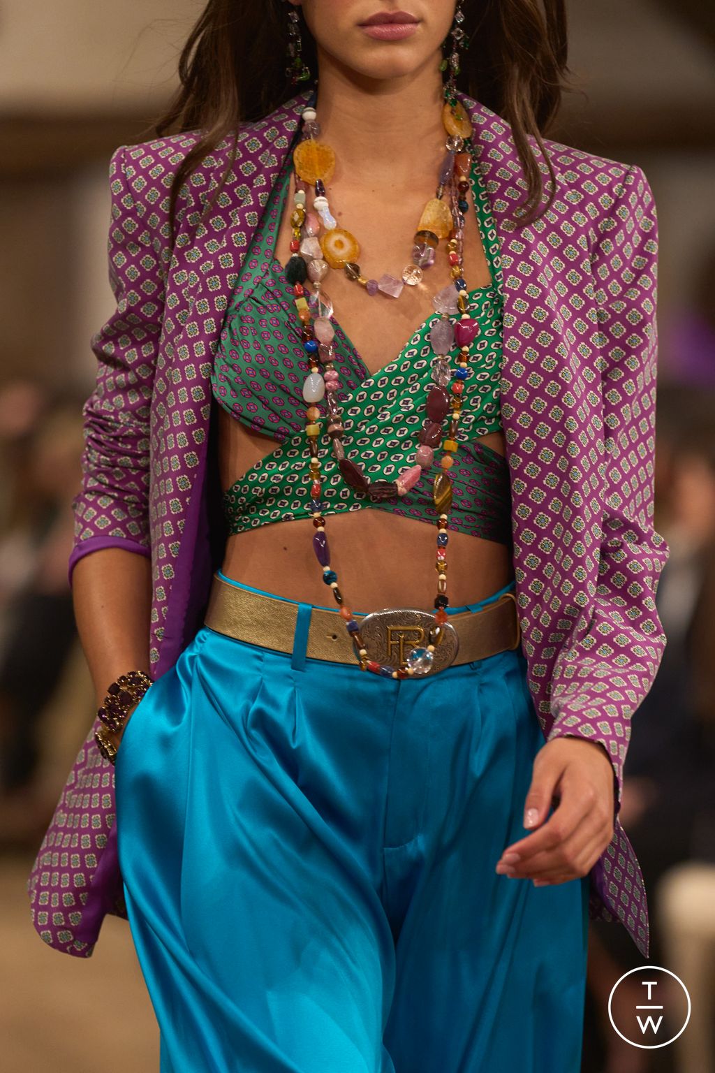 Fashion Week New York Spring/Summer 2024 look 33 de la collection Ralph Lauren womenswear accessories