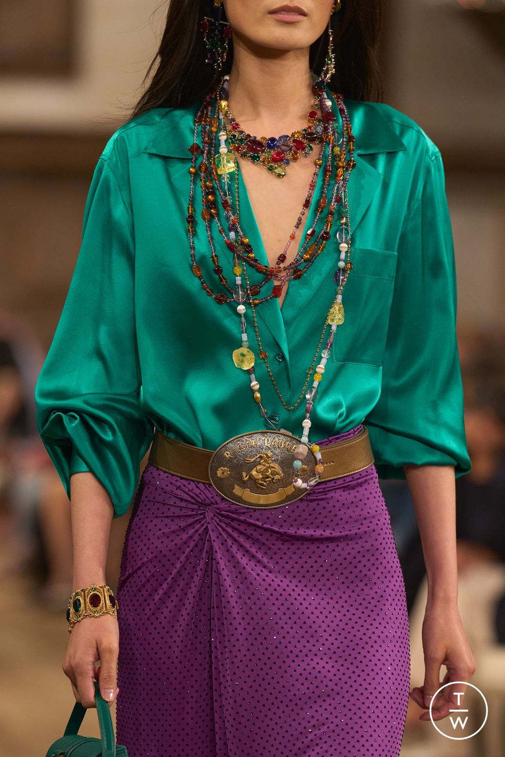 Fashion Week New York Spring/Summer 2024 look 35 de la collection Ralph Lauren womenswear accessories