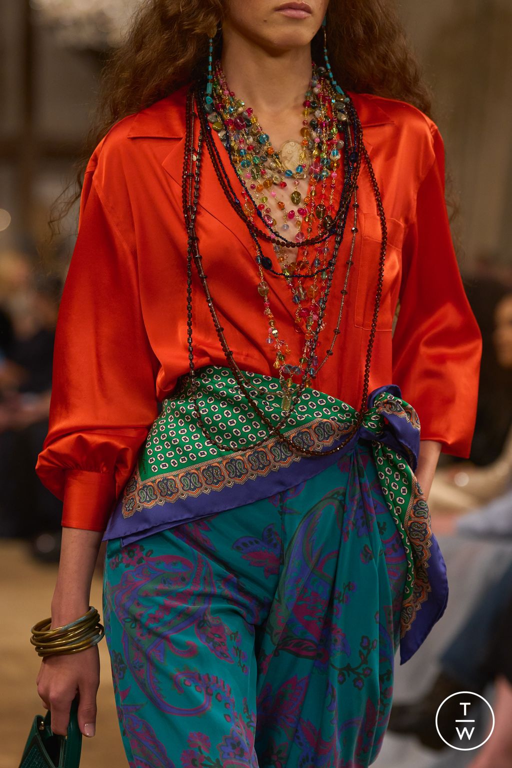 Fashion Week New York Spring/Summer 2024 look 38 from the Ralph Lauren collection womenswear accessories