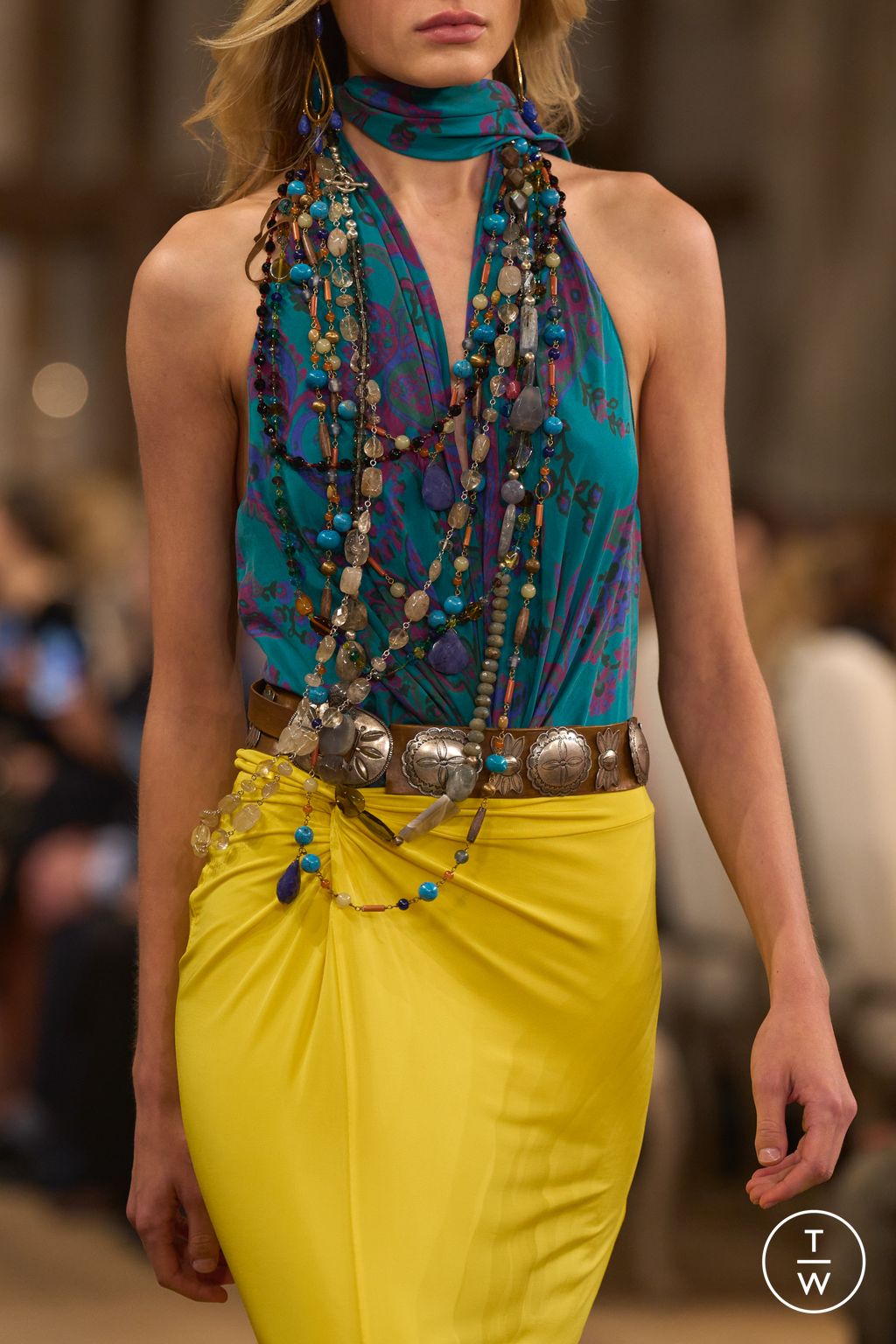 Fashion Week New York Spring/Summer 2024 look 39 from the Ralph Lauren collection womenswear accessories
