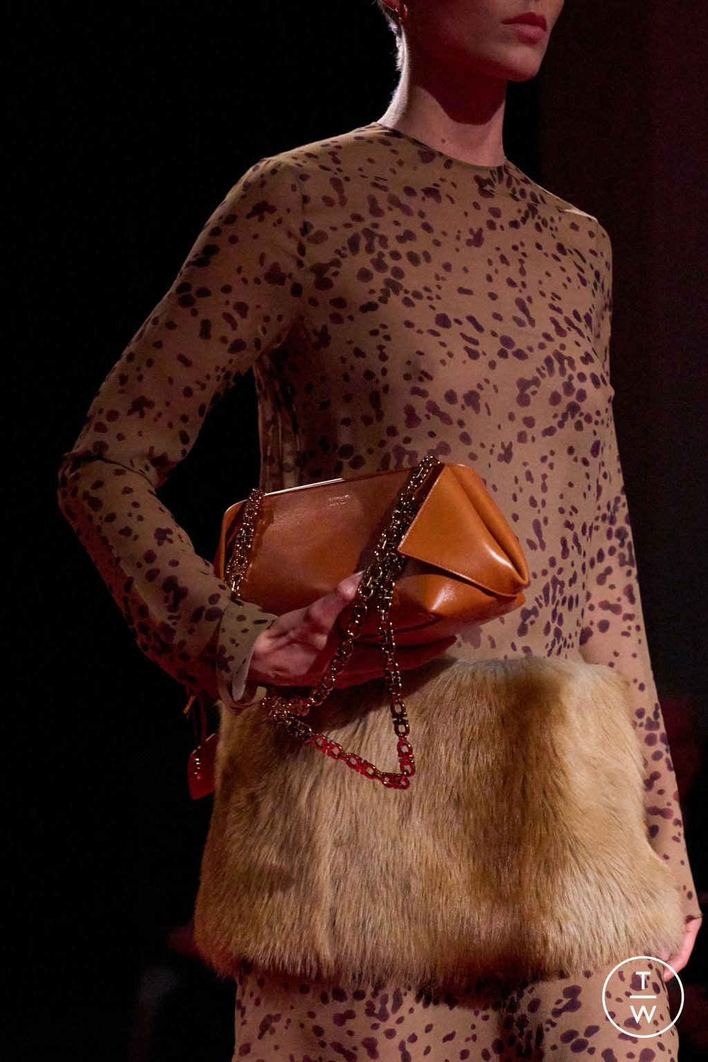 Fashion Week Milan Fall/Winter 2025 look 11 from the Ferragamo collection womenswear accessories