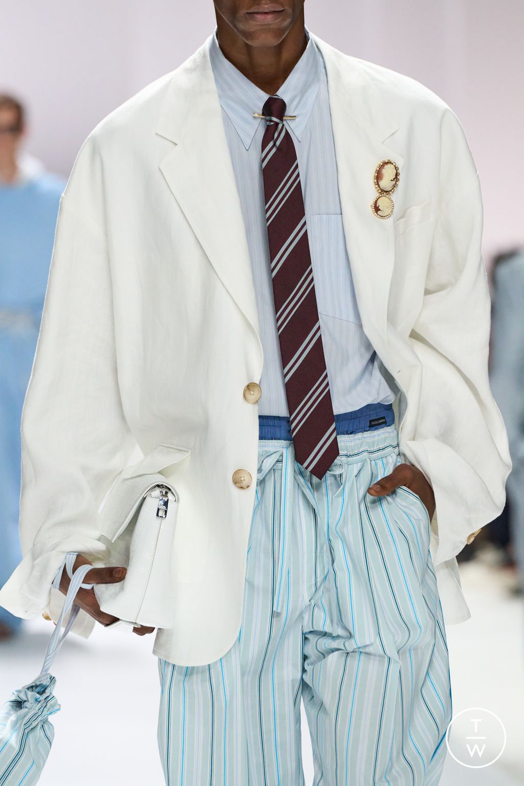 Fashion Week Milan Spring/Summer 2026 look 12 from the Dolce & Gabbana collection menswear accessories