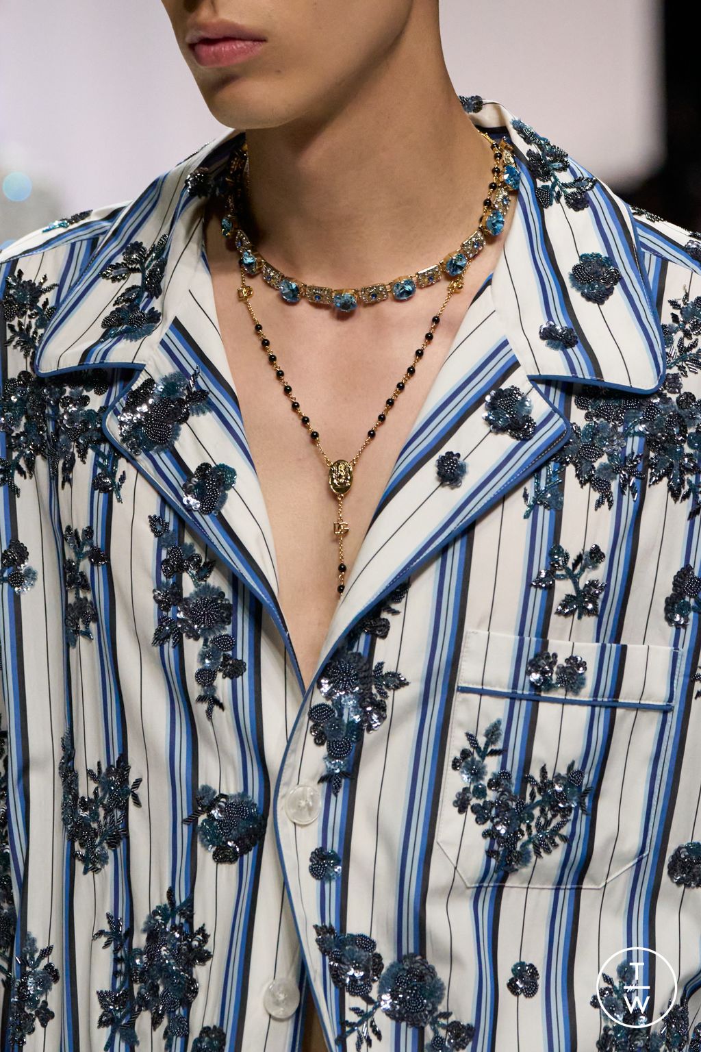 Fashion Week Milan Spring/Summer 2026 look 50 from the Dolce & Gabbana collection menswear accessories