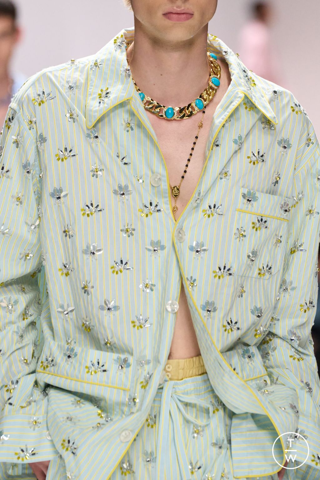 Fashion Week Milan Spring/Summer 2026 look 53 from the Dolce & Gabbana collection menswear accessories