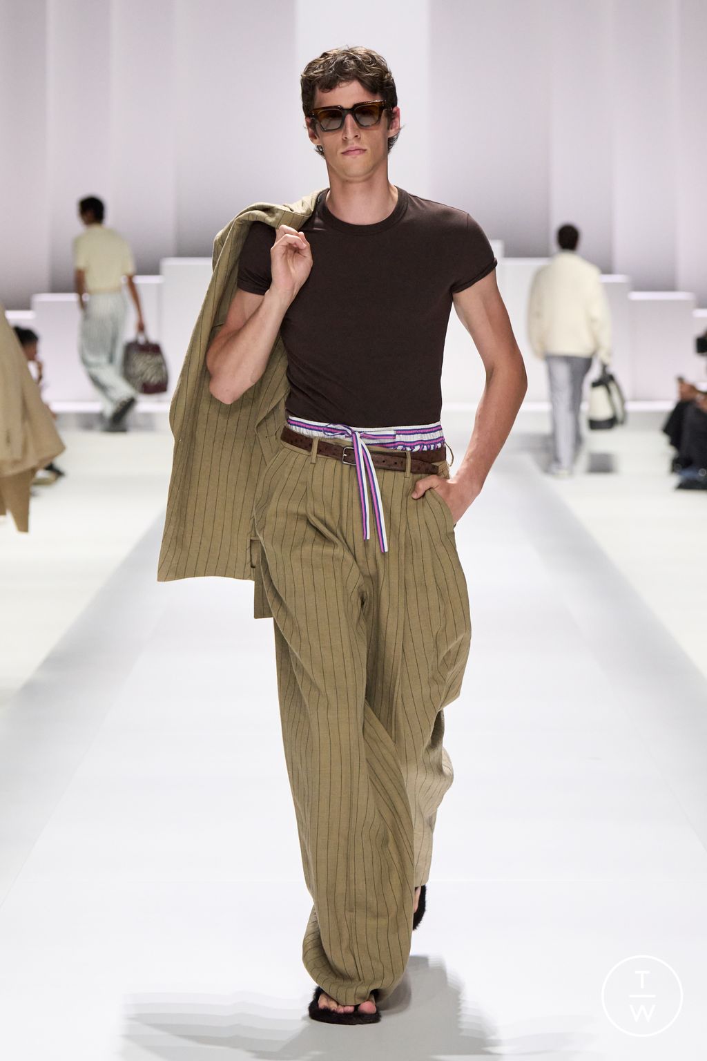 Fashion Week Milan Spring/Summer 2026 look 45 from the Dolce & Gabbana collection menswear