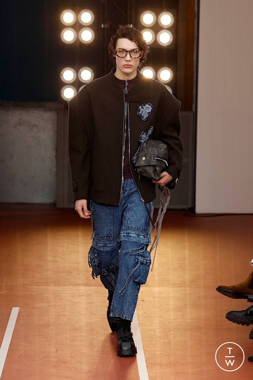 Fashion Week Milan Fall/Winter 2024 look 14 from the Dhruv-Kapoor collection menswear