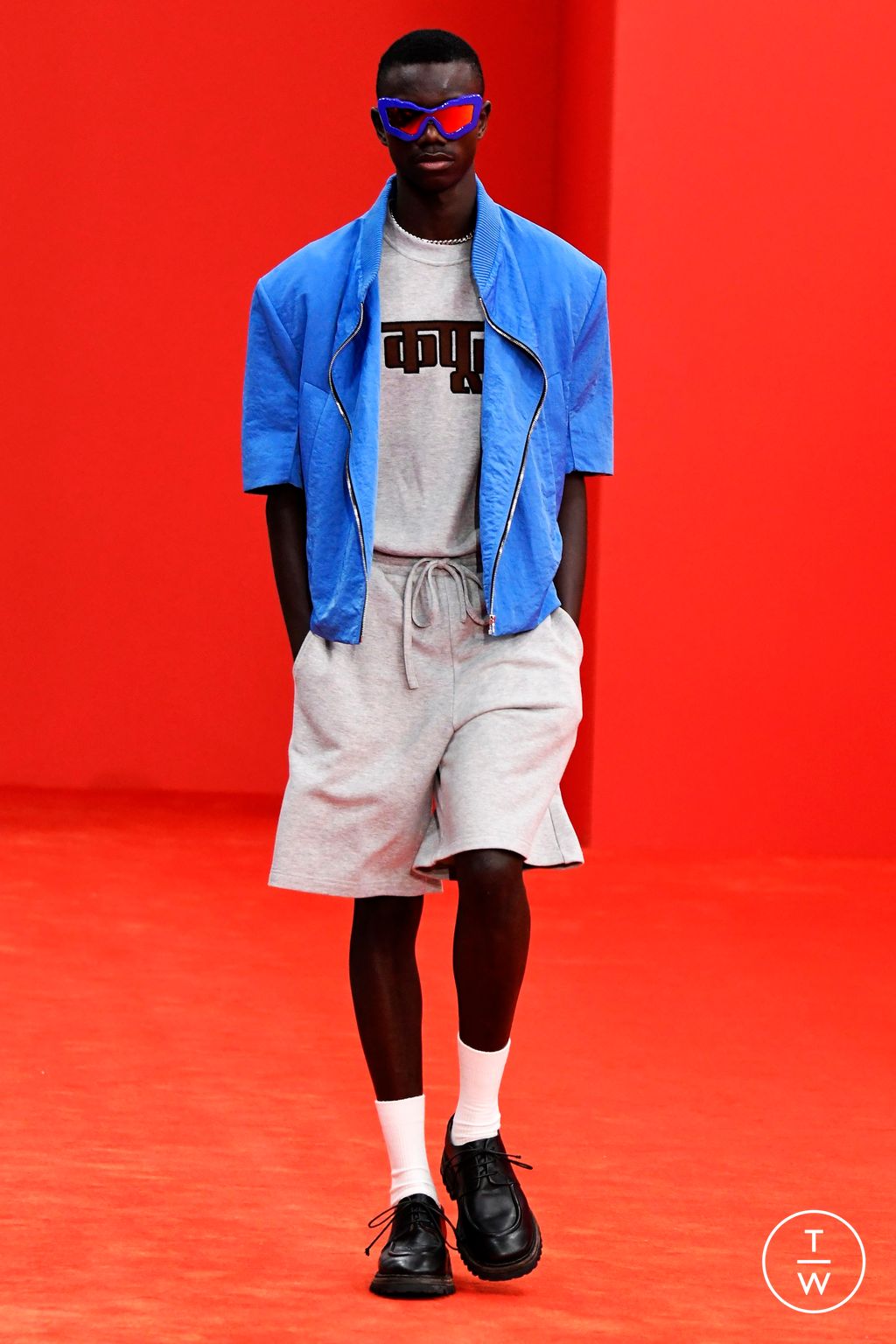Fashion Week Milan Spring-Summer 2025 look 31 from the Dhruv-Kapoor collection menswear