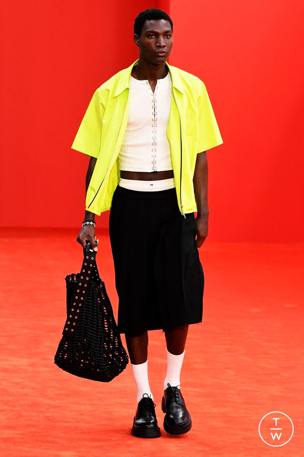 Fashion Week Milan Spring-Summer 2025 look 37 from the Dhruv-Kapoor collection menswear