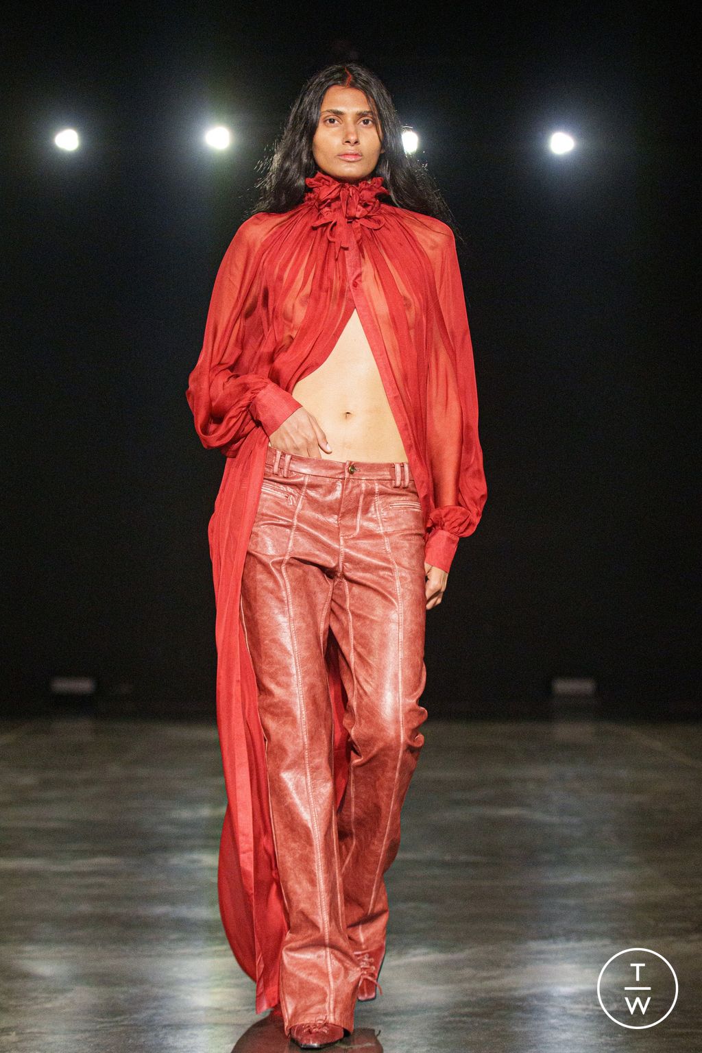 Fashion Week Paris Fall/Winter 2024 look 7 from the Didu collection 女装