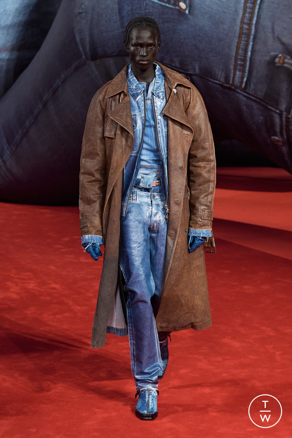 Fashion Week Milan Fall/Winter 2022 look 13 from the DIESEL collection 女装
