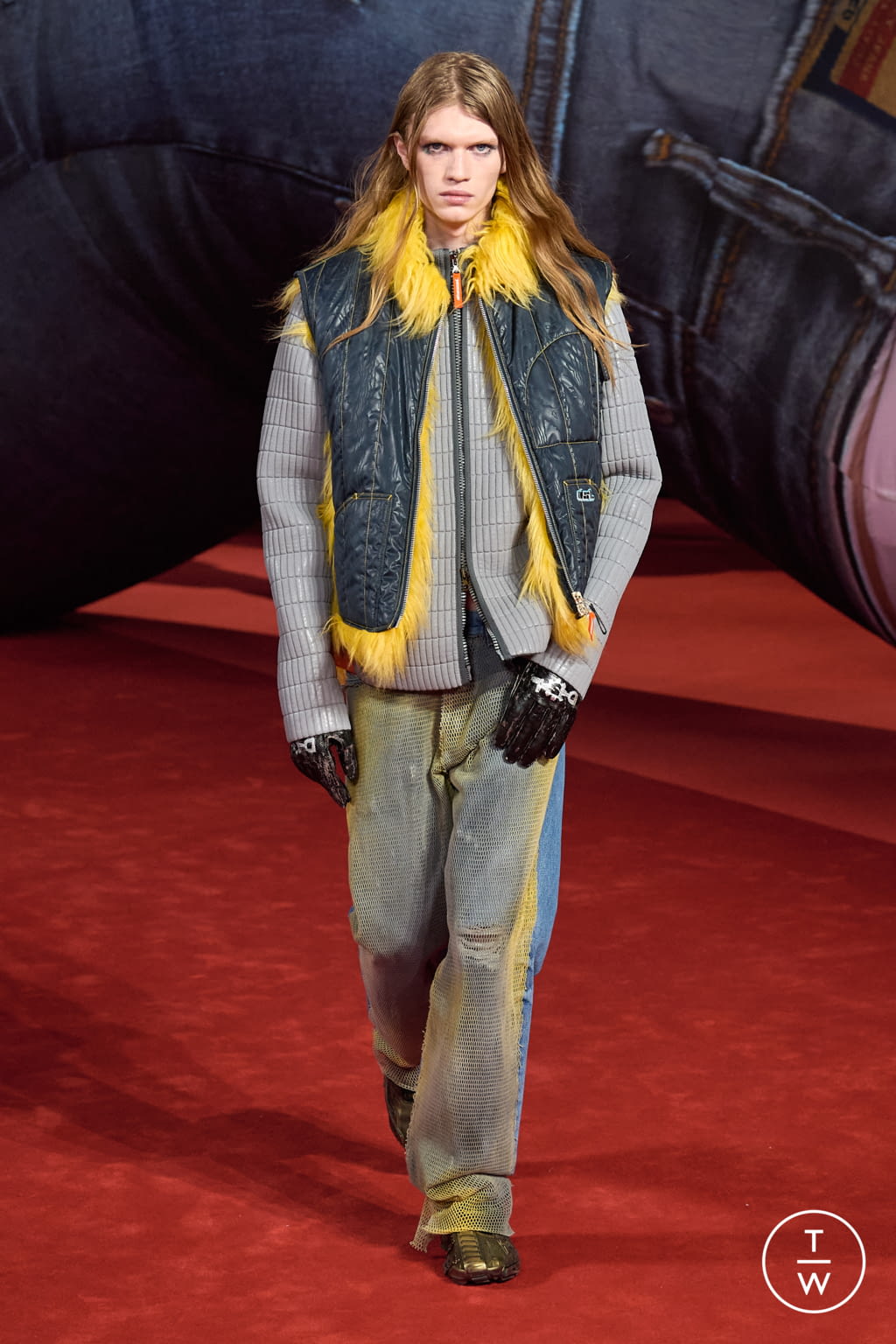 Fashion Week Milan Fall/Winter 2022 look 54 from the DIESEL collection 女装
