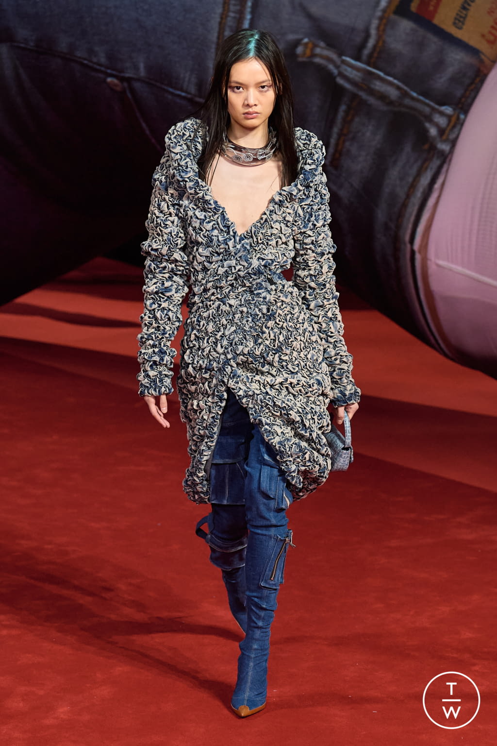 Fashion Week Milan Fall/Winter 2022 look 67 from the DIESEL collection 女装