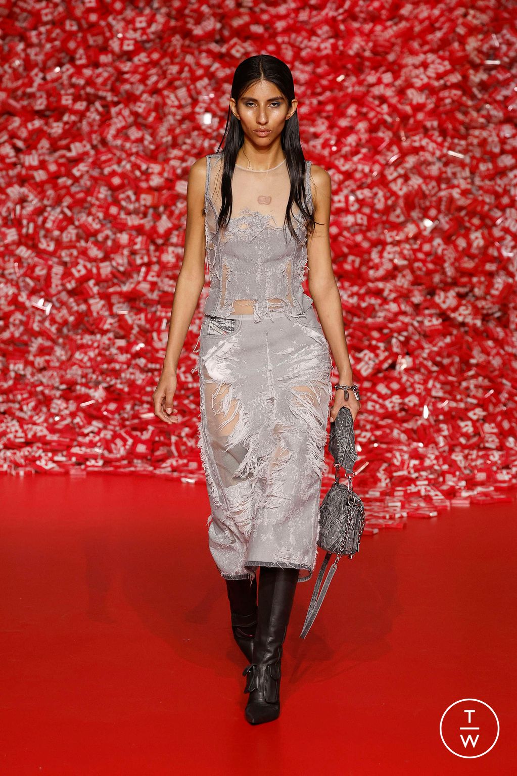Fashion Week Milan Fall/Winter 2023 look 17 from the DIESEL collection 女装
