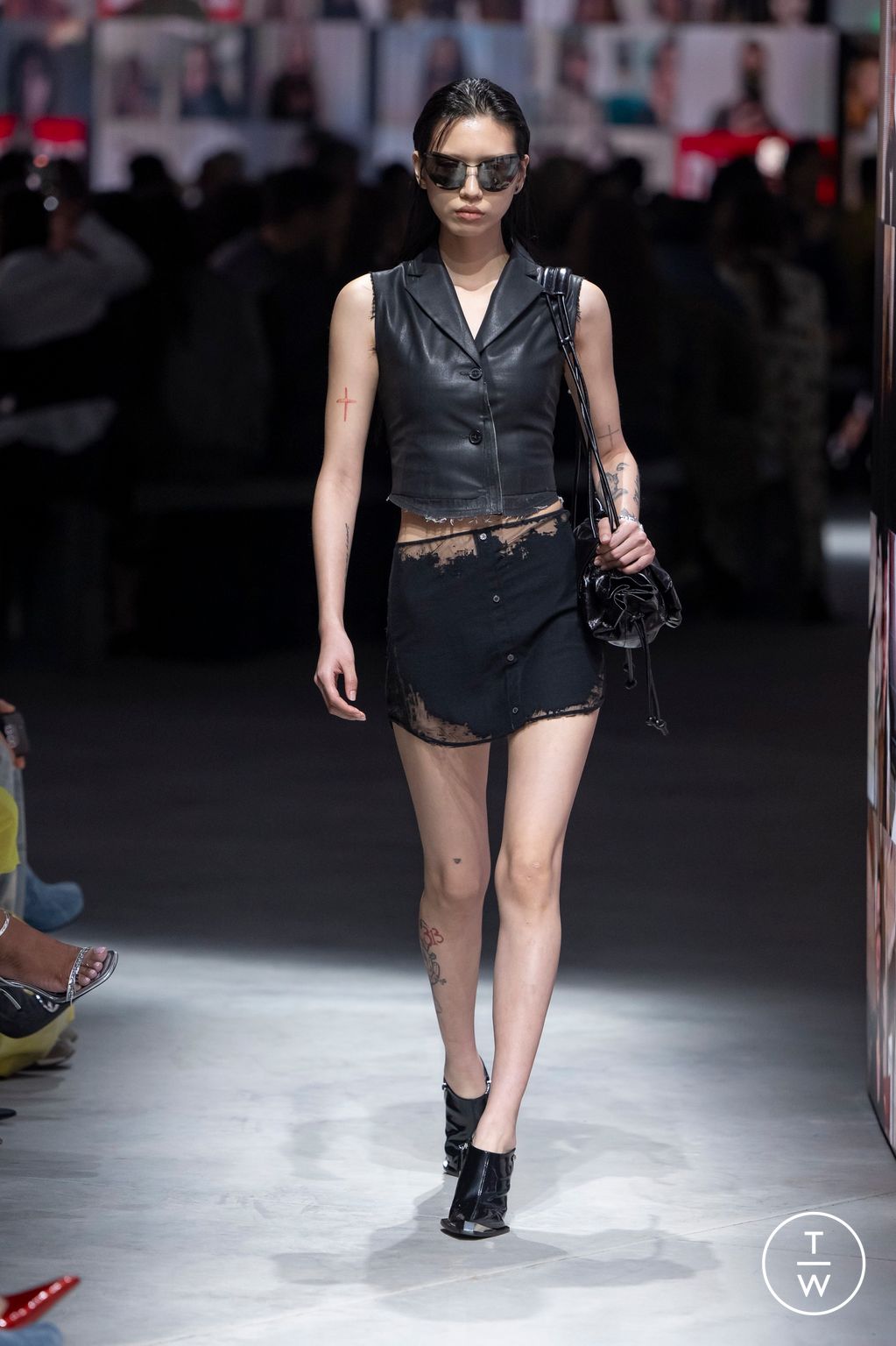 Fashion Week Milan Fall/Winter 2024 look 6 from the DIESEL collection 女装