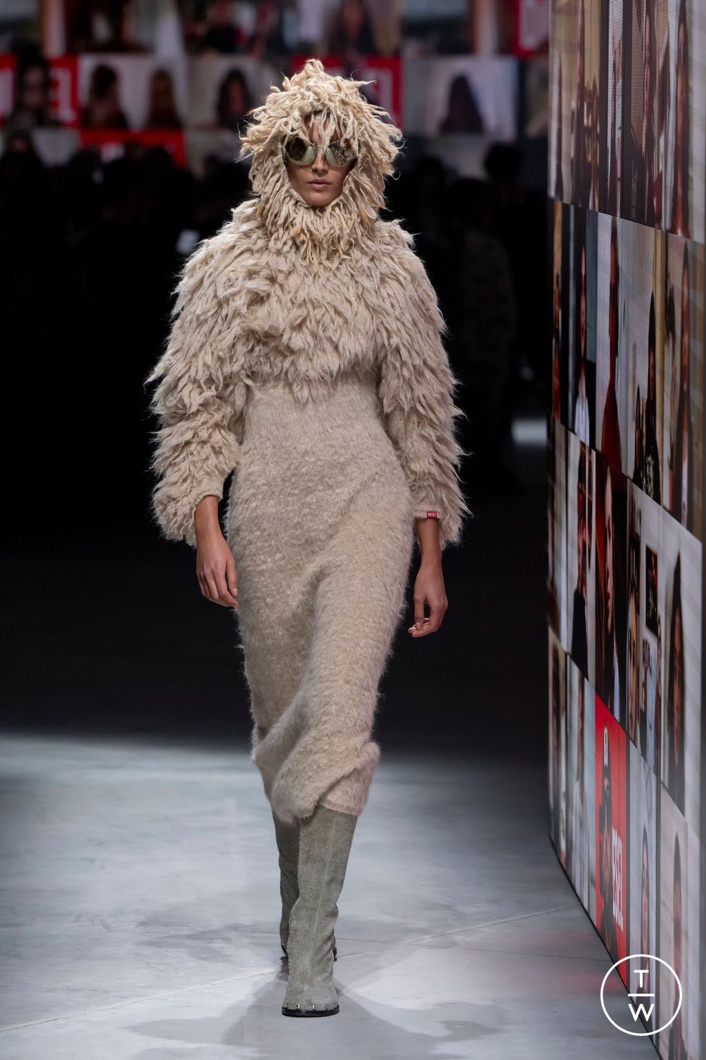 Fashion Week Milan Fall/Winter 2024 look 33 from the DIESEL collection 女装