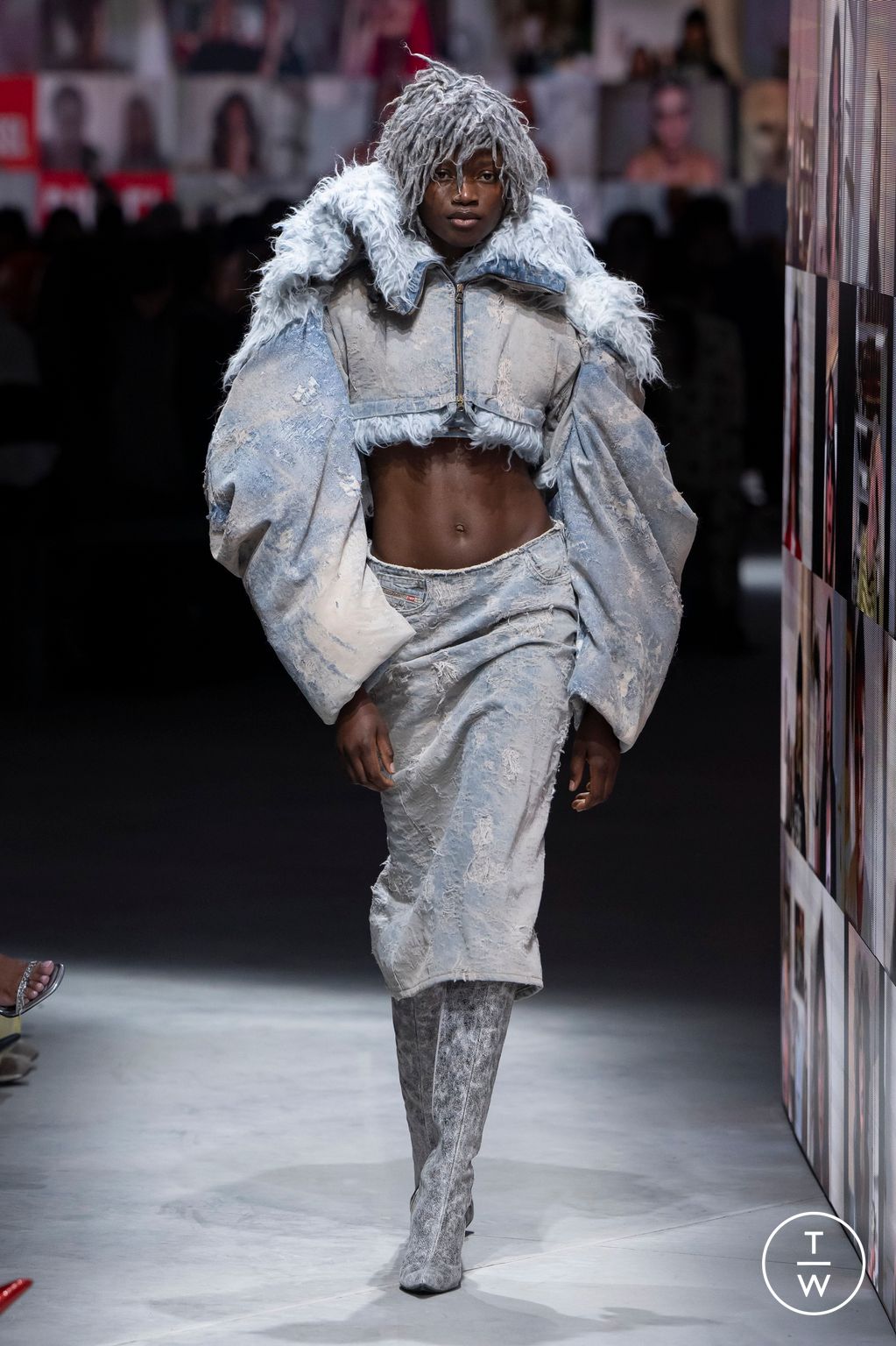 Fashion Week Milan Fall/Winter 2024 look 37 from the DIESEL collection 女装