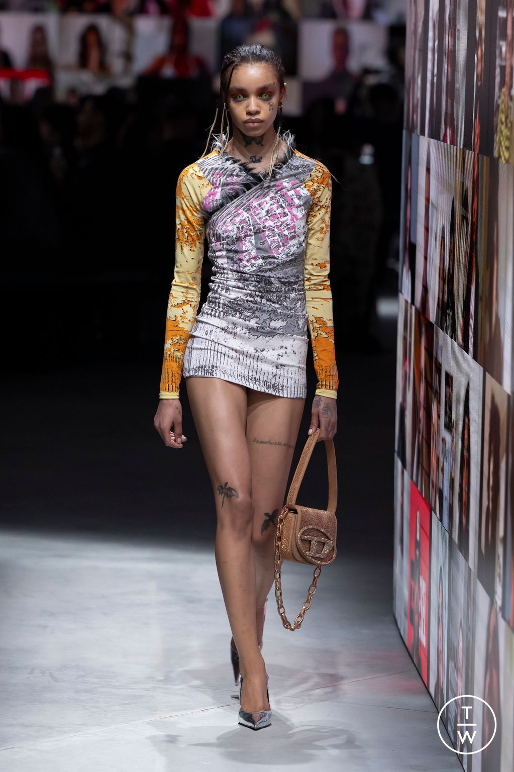 Fashion Week Milan Fall/Winter 2024 look 49 from the DIESEL collection 女装