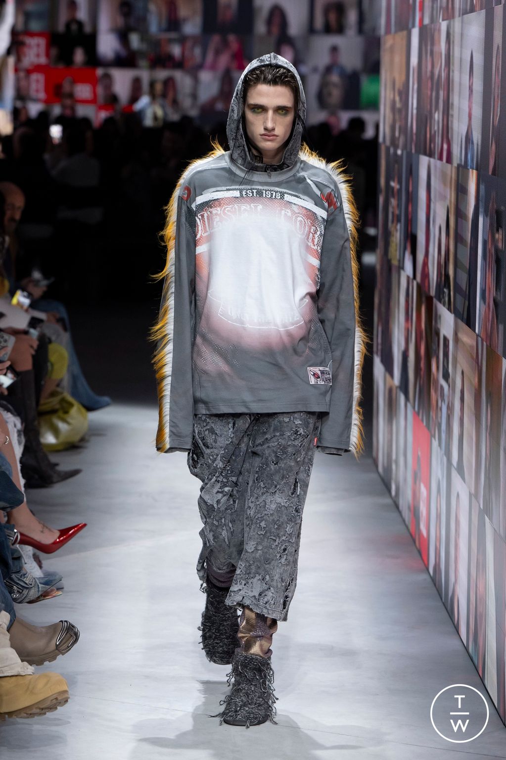 Fashion Week Milan Fall/Winter 2024 look 52 from the DIESEL collection 女装