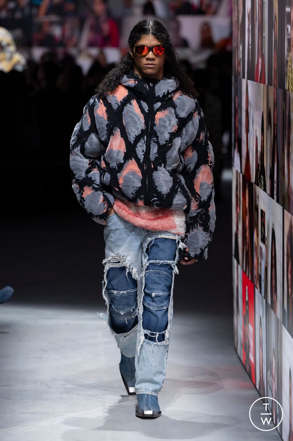 Fashion Week Milan Fall/Winter 2024 look 59 from the DIESEL collection 女装