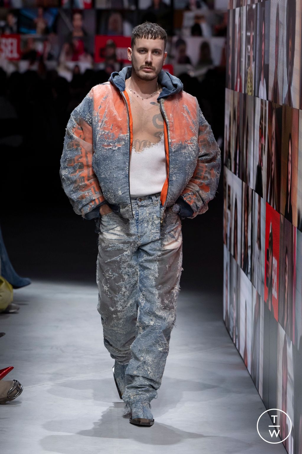 Fashion Week Milan Fall/Winter 2024 look 63 from the DIESEL collection 女装