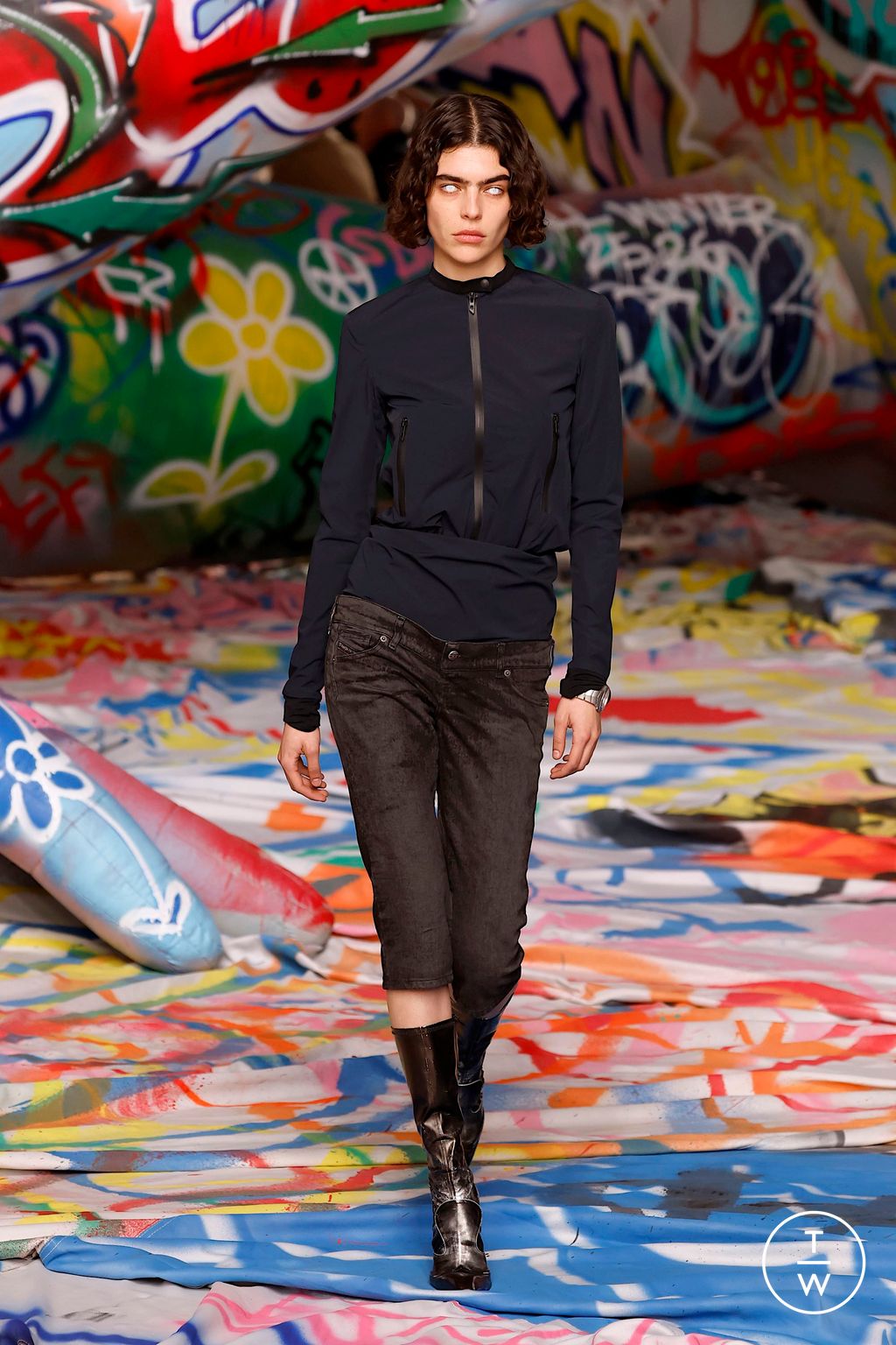 Fashion Week Milan Fall/Winter 2025 look 33 from the DIESEL collection womenswear