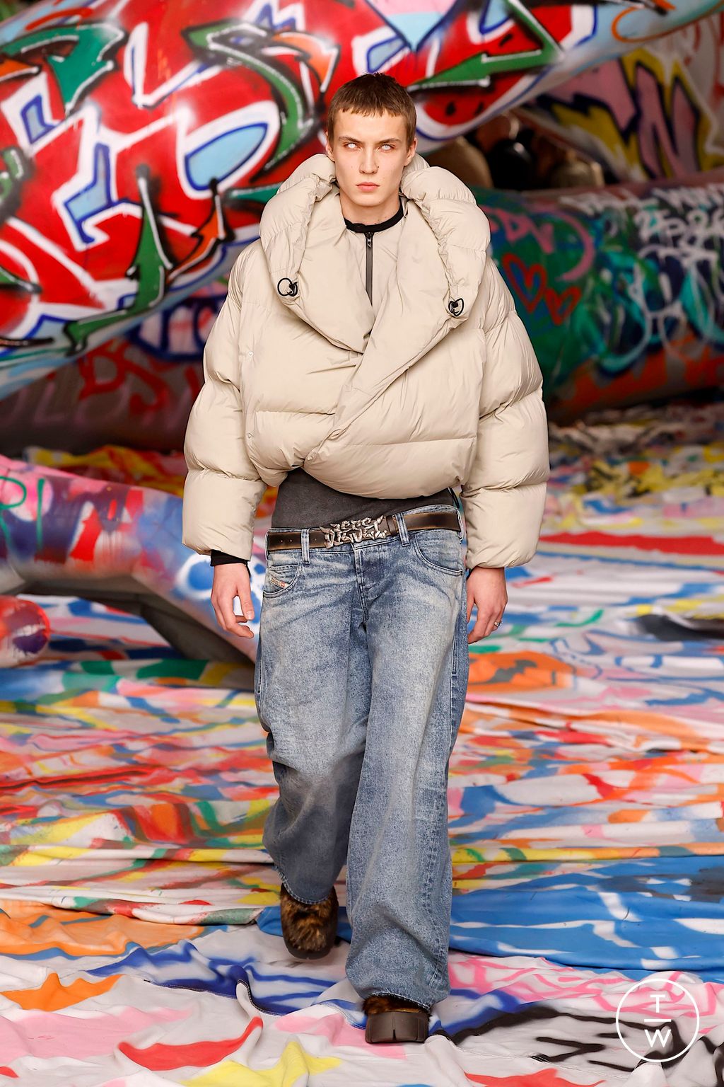 Fashion Week Milan Fall/Winter 2025 look 34 from the DIESEL collection womenswear