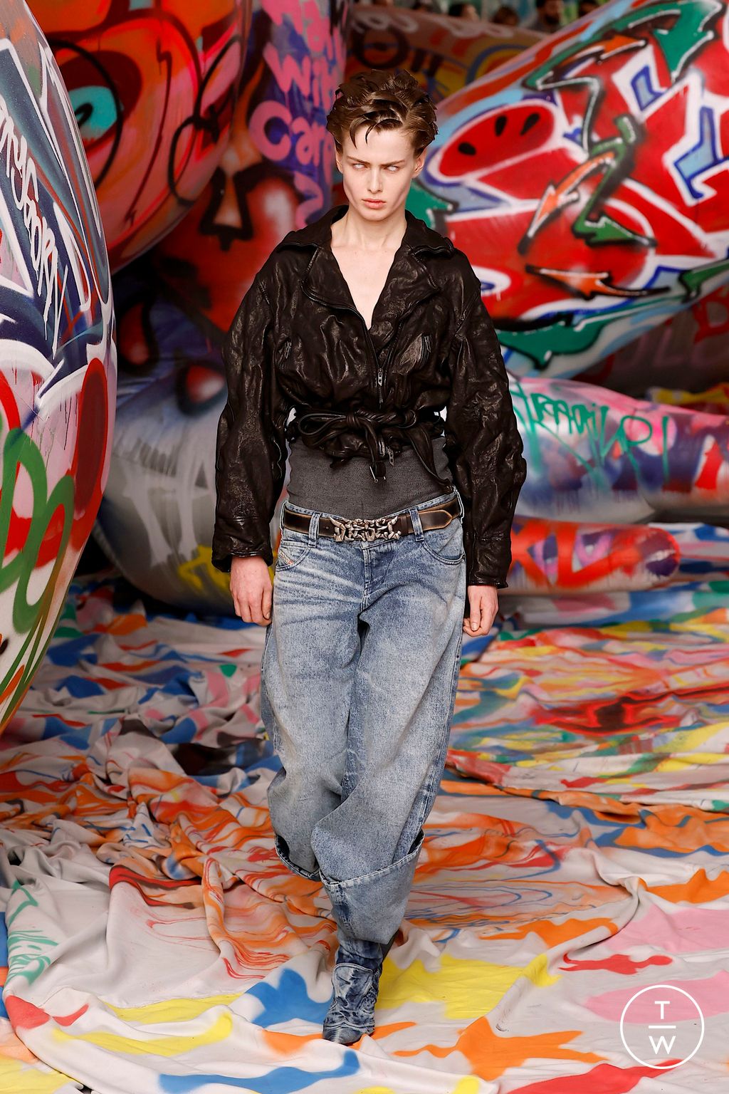 Fashion Week Milan Fall/Winter 2025 look 36 from the DIESEL collection womenswear