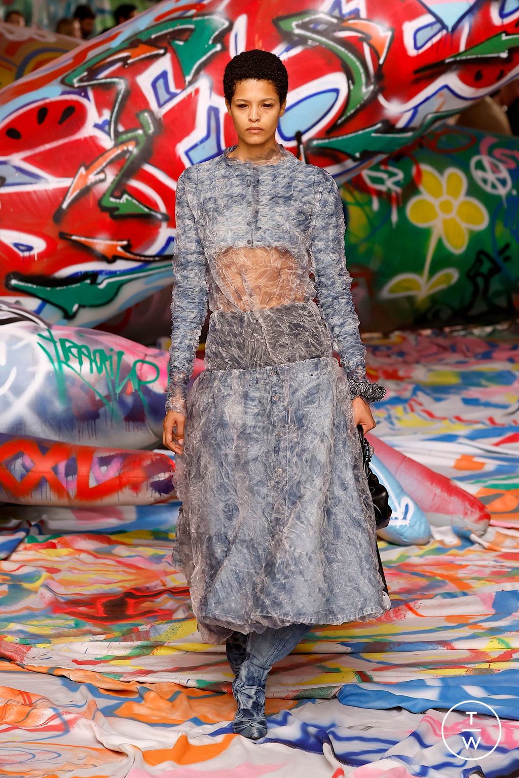 Fashion Week Milan Fall/Winter 2025 look 46 from the DIESEL collection womenswear