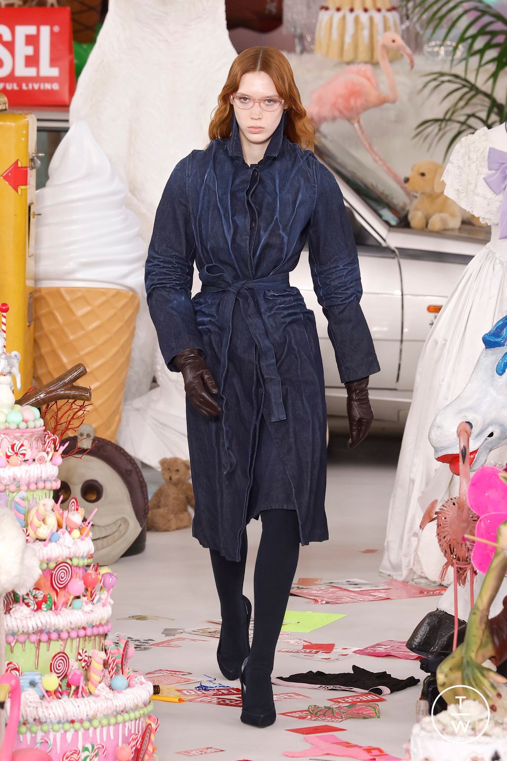 Fashion Week Milan Fall/Winter 2026 look 6 from the DIESEL collection womenswear