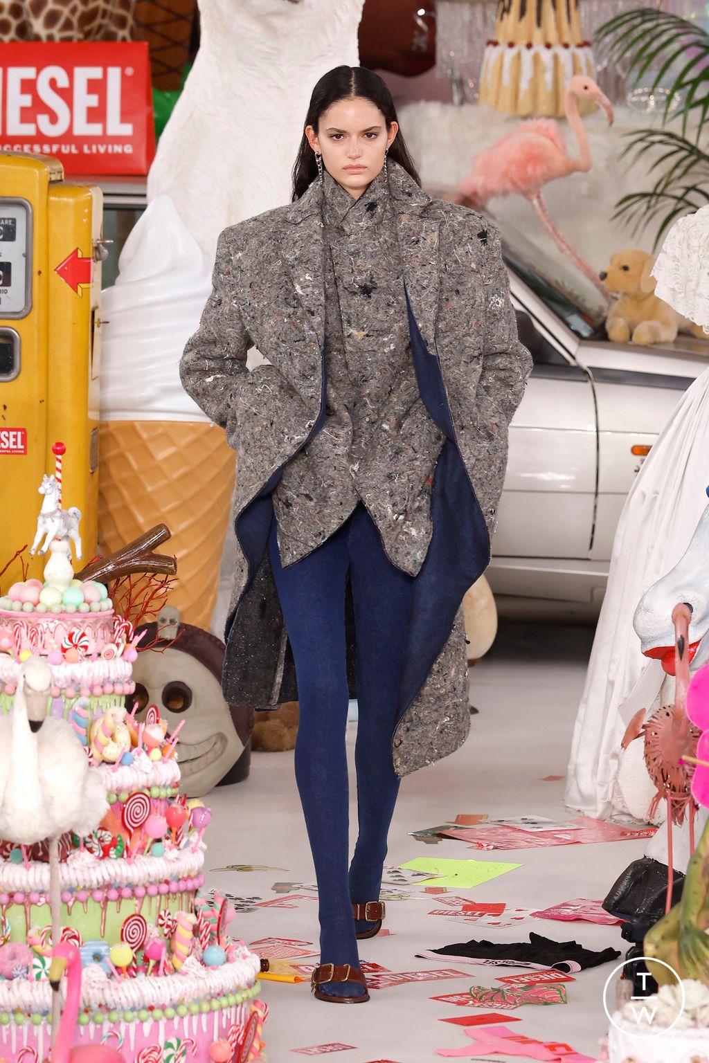 Fashion Week Milan Fall/Winter 2026 look 12 from the DIESEL collection 女装