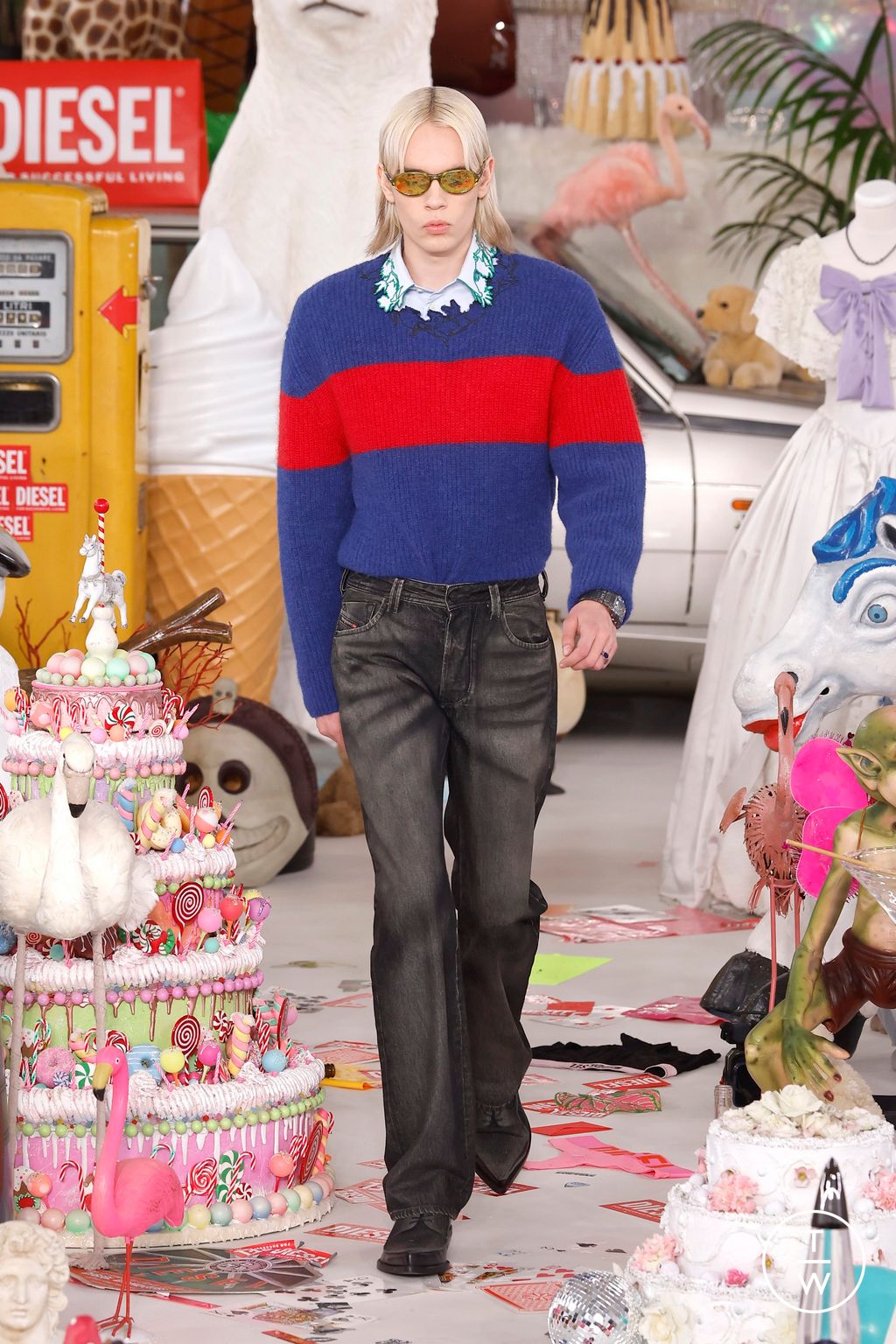 Fashion Week Milan Fall/Winter 2026 look 13 from the DIESEL collection 女装