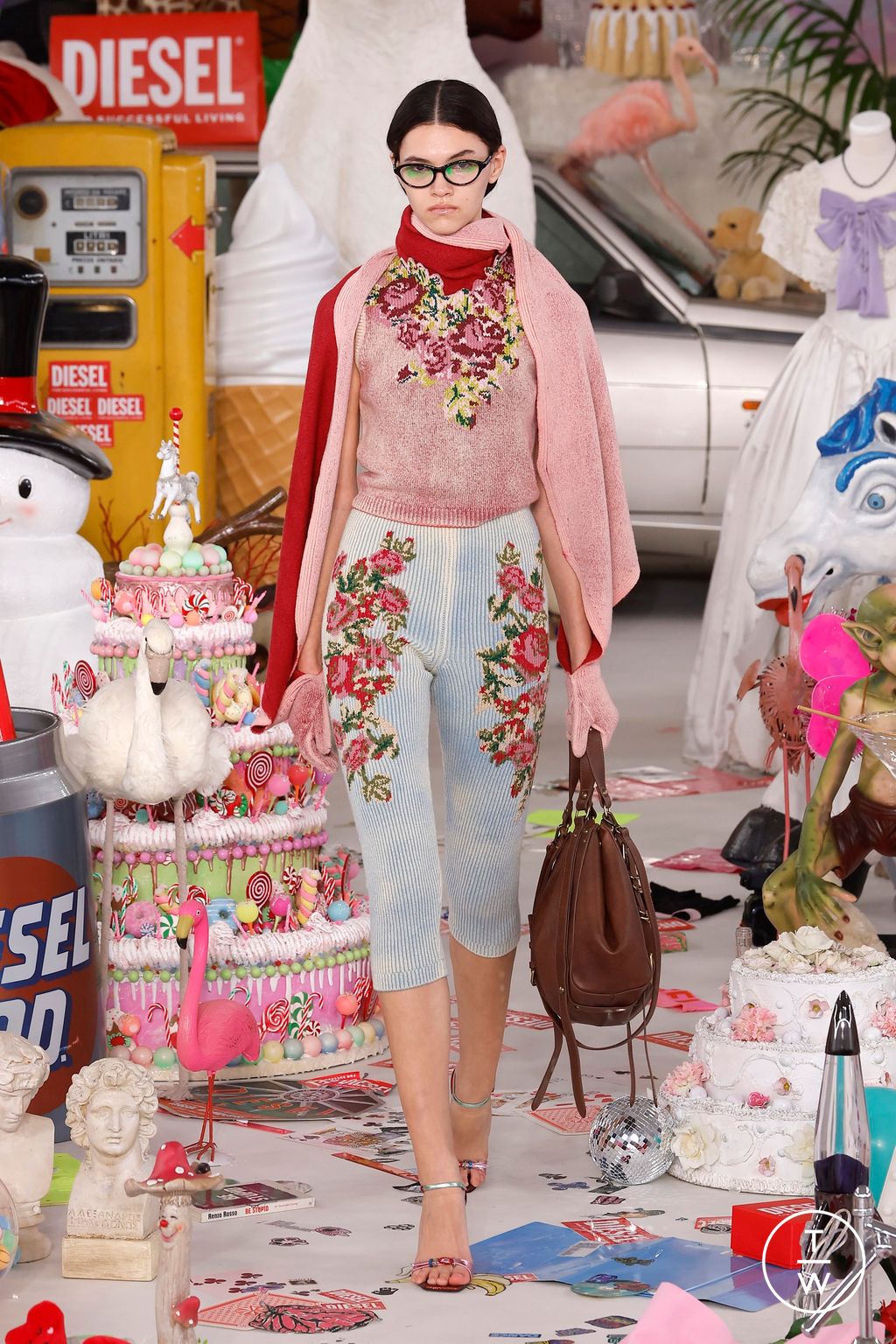 Fashion Week Milan Fall/Winter 2026 look 17 from the DIESEL collection womenswear