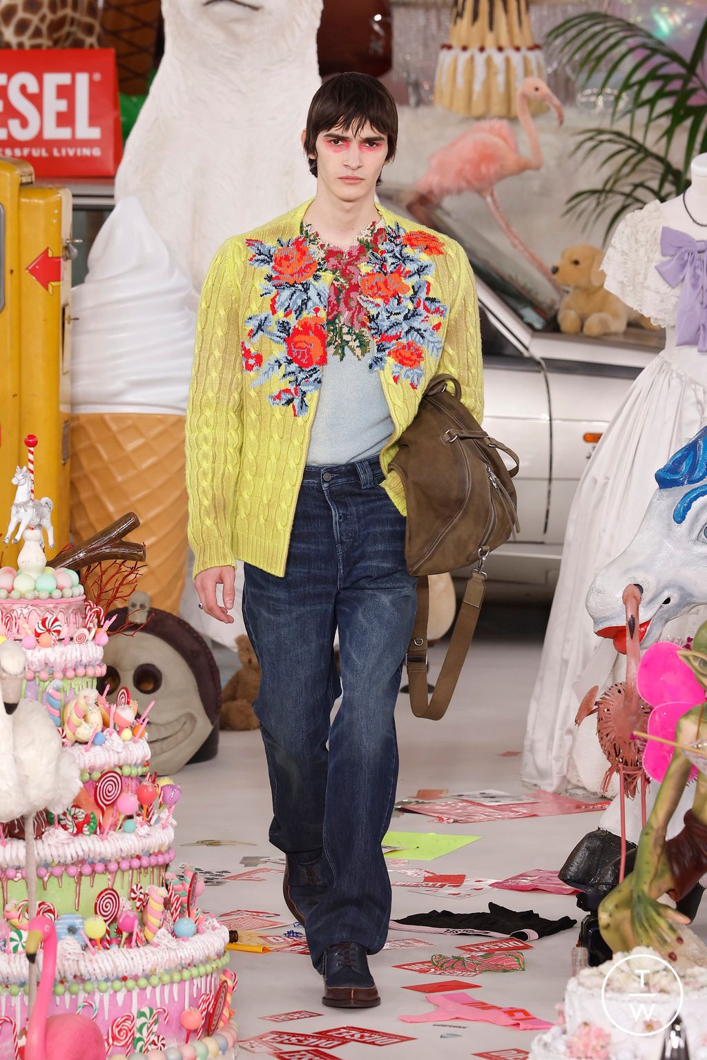 Fashion Week Milan Fall/Winter 2026 look 18 de la collection DIESEL womenswear