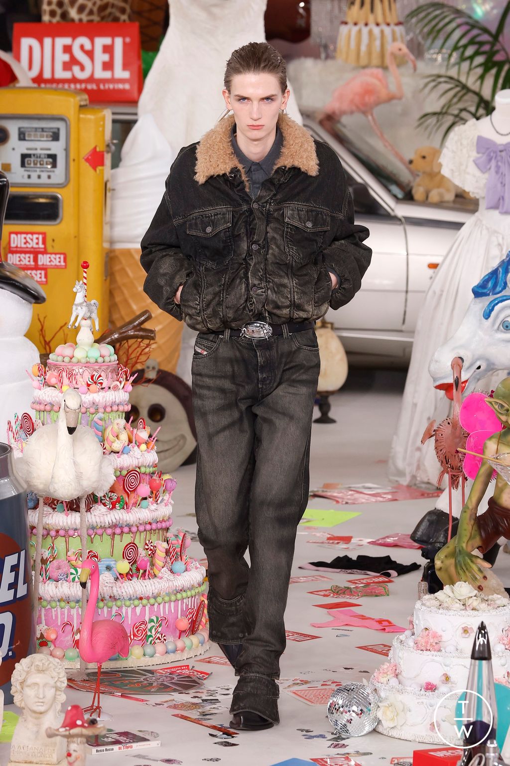 Fashion Week Milan Fall/Winter 2026 look 35 from the DIESEL collection womenswear