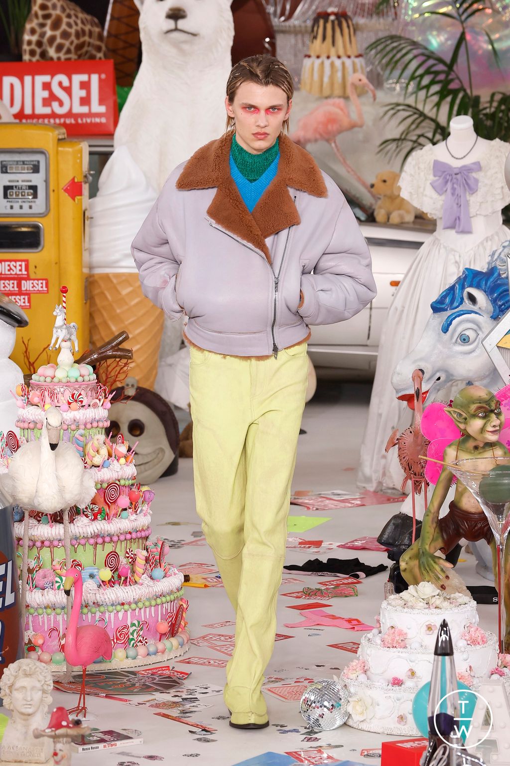 Fashion Week Milan Fall/Winter 2026 look 47 from the DIESEL collection womenswear