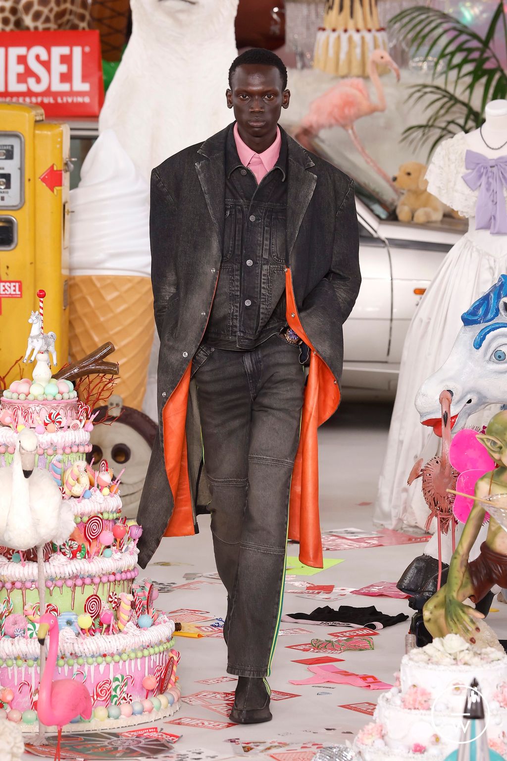 Fashion Week Milan Fall/Winter 2026 look 48 from the DIESEL collection womenswear