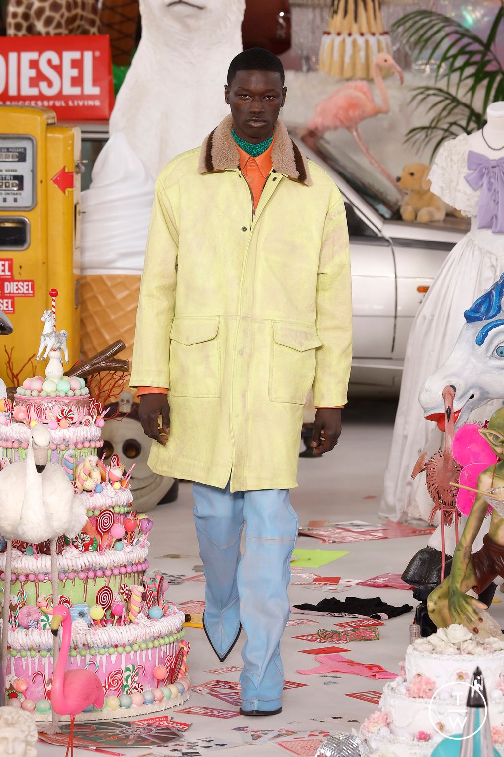 Fashion Week Milan Fall/Winter 2026 look 56 from the DIESEL collection 女装