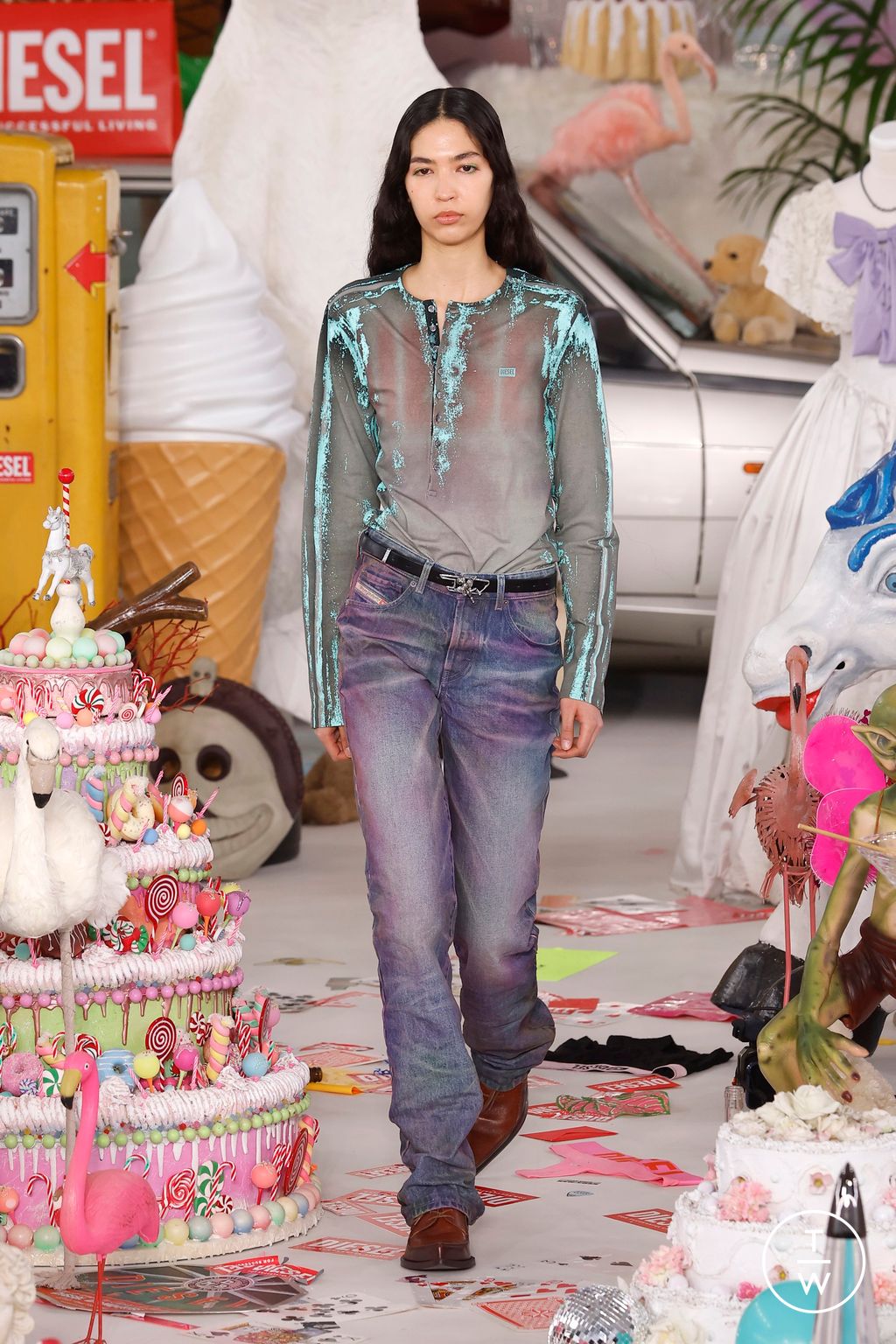 Fashion Week Milan Fall/Winter 2026 look 61 de la collection DIESEL womenswear