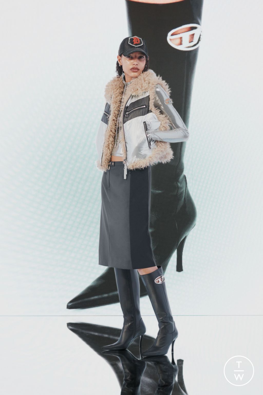 Fashion Week Milan Pre-Fall 2023 look 14 from the DIESEL collection womenswear