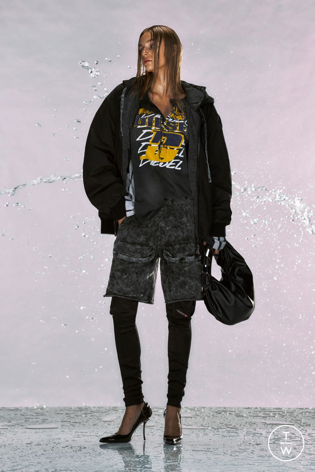 Fashion Week Milan Pre-Fall 2024 look 33 from the DIESEL collection womenswear