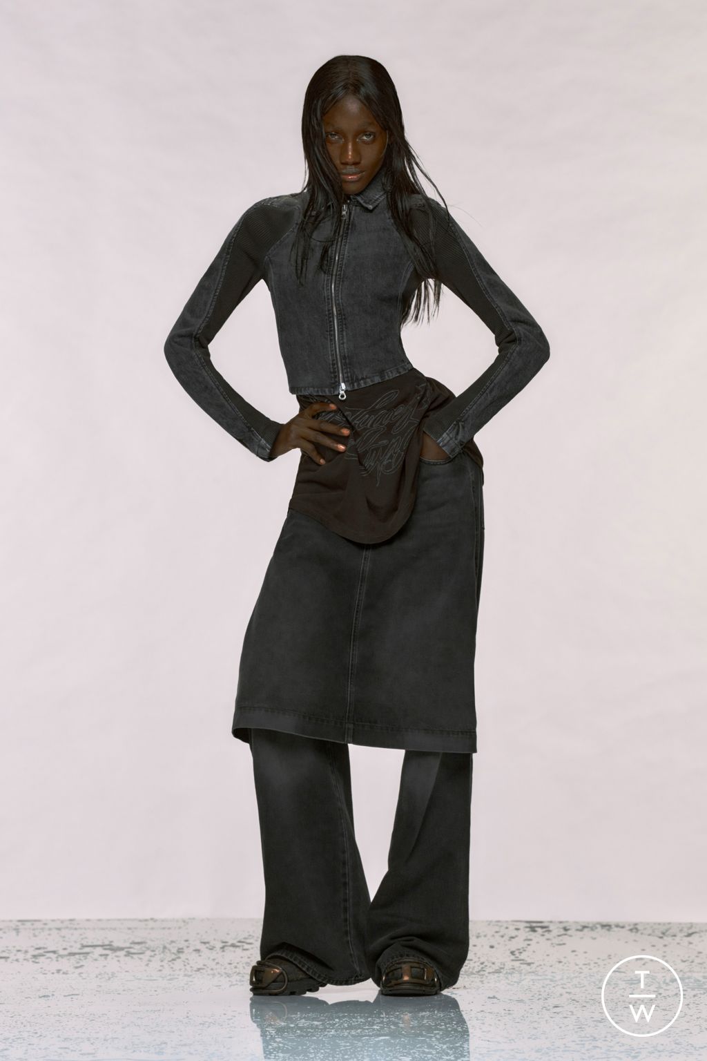 Fashion Week Milan Pre-Fall 2024 look 7 from the DIESEL collection womenswear